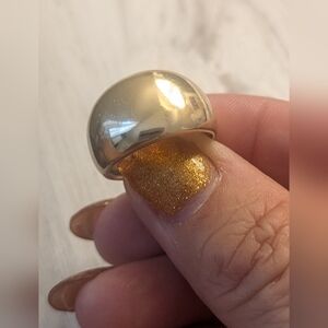 14k Gold Dome Ring Size 10